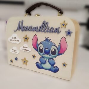 Wooden Carry Case with Leather Handle