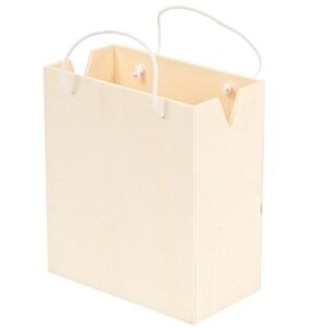 Wooden wooden bag with hinge small 11,7cm x 5,1cm x 16cm