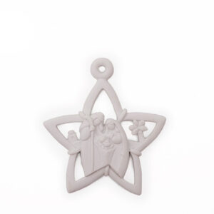 CHRISTMAS CRIB STAR 7X8CM /12