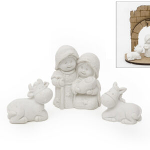 INFANT CHRISTMAS CRIB 3P 3.5CM