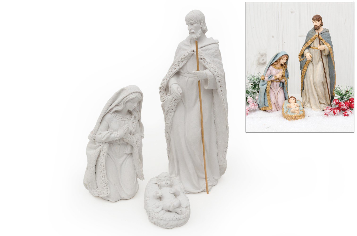 CHRISTMAS CRIB 3P 25CM