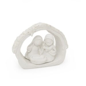 INFANT HOLY FAMILY W/CRIB 13.5X10CM