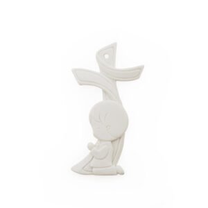 CROSS W/BOY PRAYING 8CM