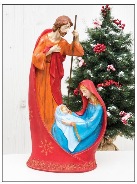 NATIVITY FAMILY 23.8X12.4X44.3CM - Image 2