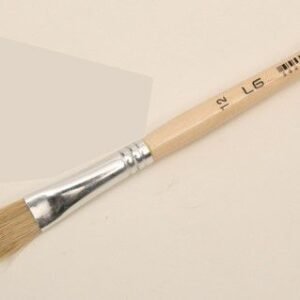 BRUSH LG Nº12 NATURAL FLAT SHORT CABLE/12