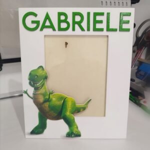Large White Frame - Dinosaur theme