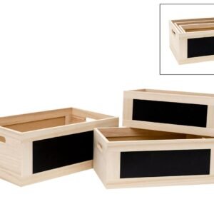 Wooden Box Black Chalk - Large
