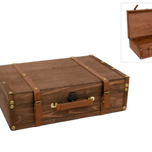Wooden Suitcase - 45x30.5x13.5cm