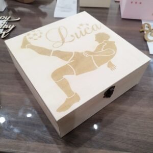 Keepsake  Box - Wax finish and Engrave on wood