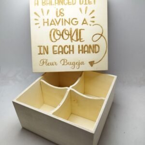 BOX 4 DIV. - Kitchen Theme -16.5X16.5X8CM