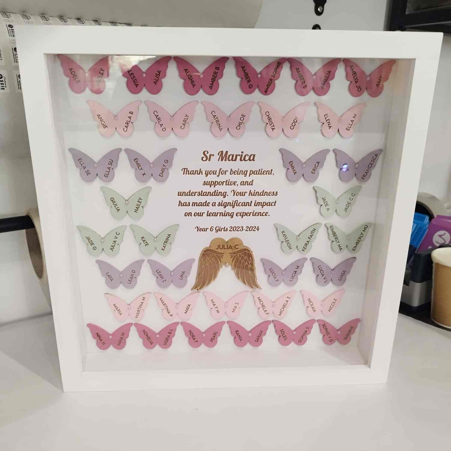Personalised Square Frame with up to 74 names