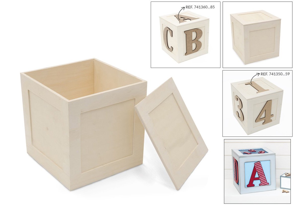 Large Box with Lid - 19.7X19.7X20.7CM - Image 2
