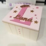 Keepsake Wooden Box - 18x18x11cm - Initial Letter