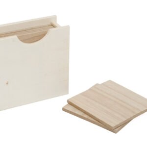 SET 6 BASES FOR GLASSES 11x11x4.5CM
