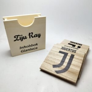 Printed Square Coaster Set x6 - Football Theme