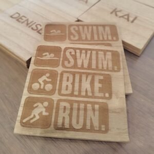 Engraved Square Coaster - Sports