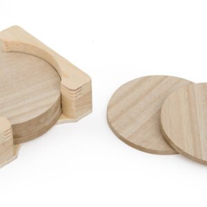 SET 6 BASES FOR GLASSES 10x10x3.5CM