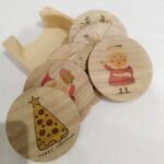 Christmas Printed Wooden Coasters