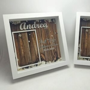 Box Square Frame with Glass - First Holy Communion
