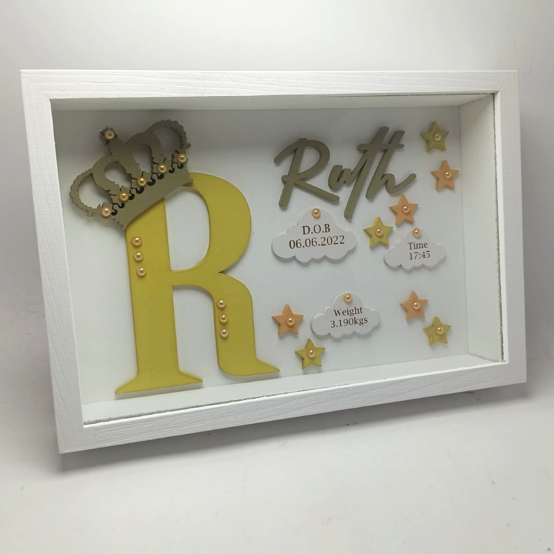 Baby Box Frame with Glass - Princess Theme 2 - Image 2