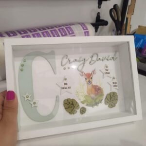 Box Frame with Glass - Deer Theme