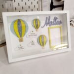 Baby Box Frame with Glass - Hot Air BalloonsTheme