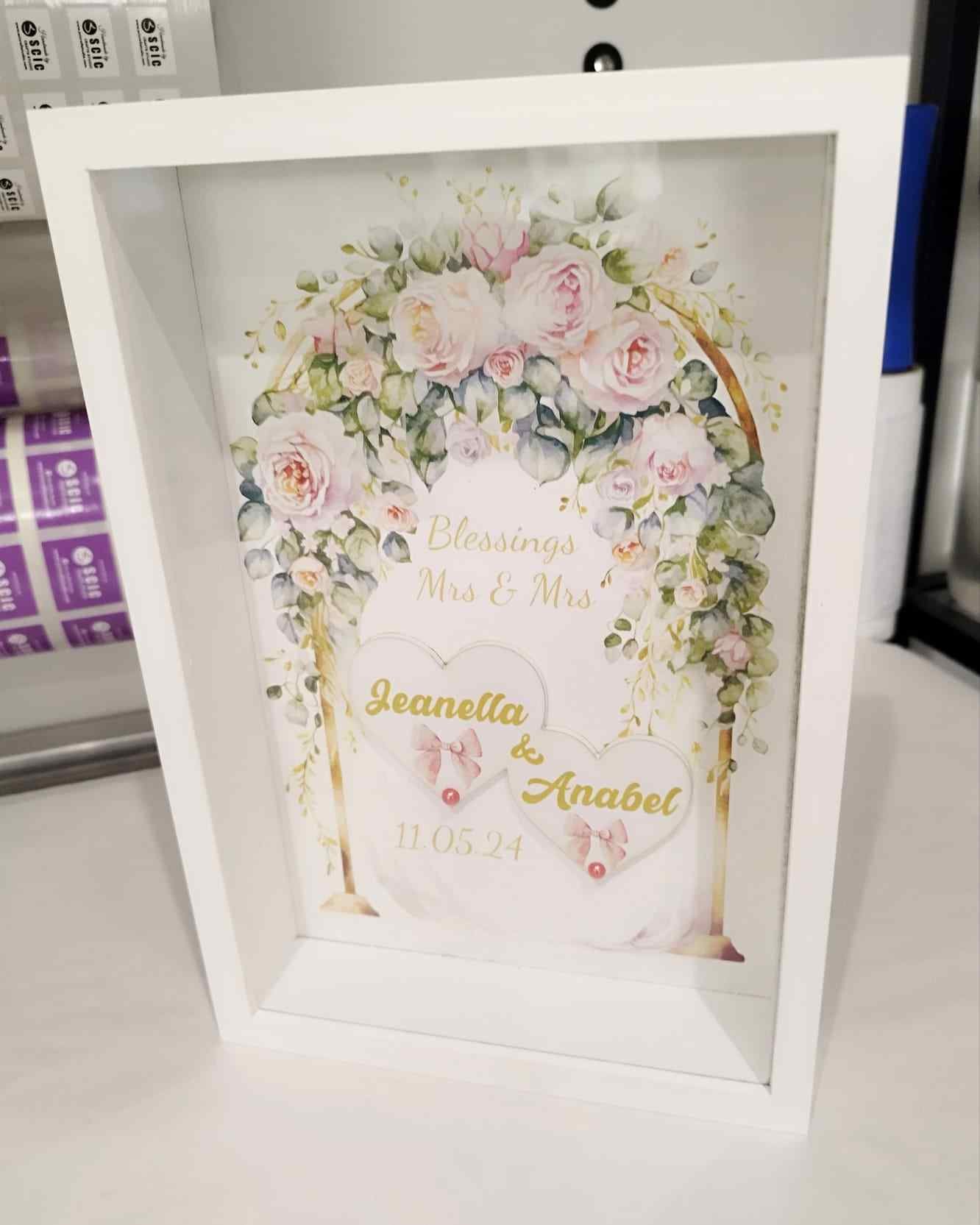 Glass Frame - Wedding Gift