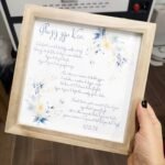 Frame with Floral Pattern & Text