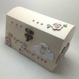 Curved Moneybox  – Flowers and Fox