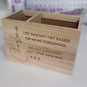 Wooden Pencil Box with Chalk Board