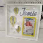 Baby Box Frame with Glass - Air Balloons Theme