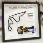 F1 Circuit & Race Details in Wooden frame