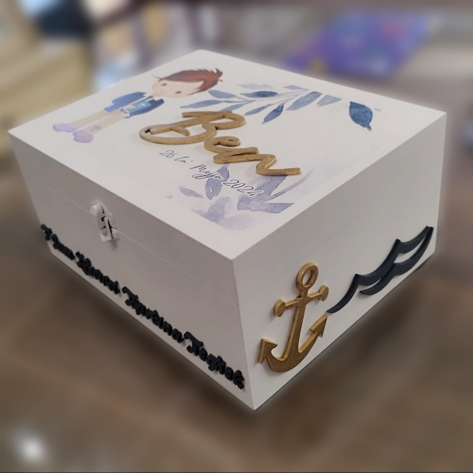 Keepsake Wooden Box - L-Ewwel Tqarbina - Image 3