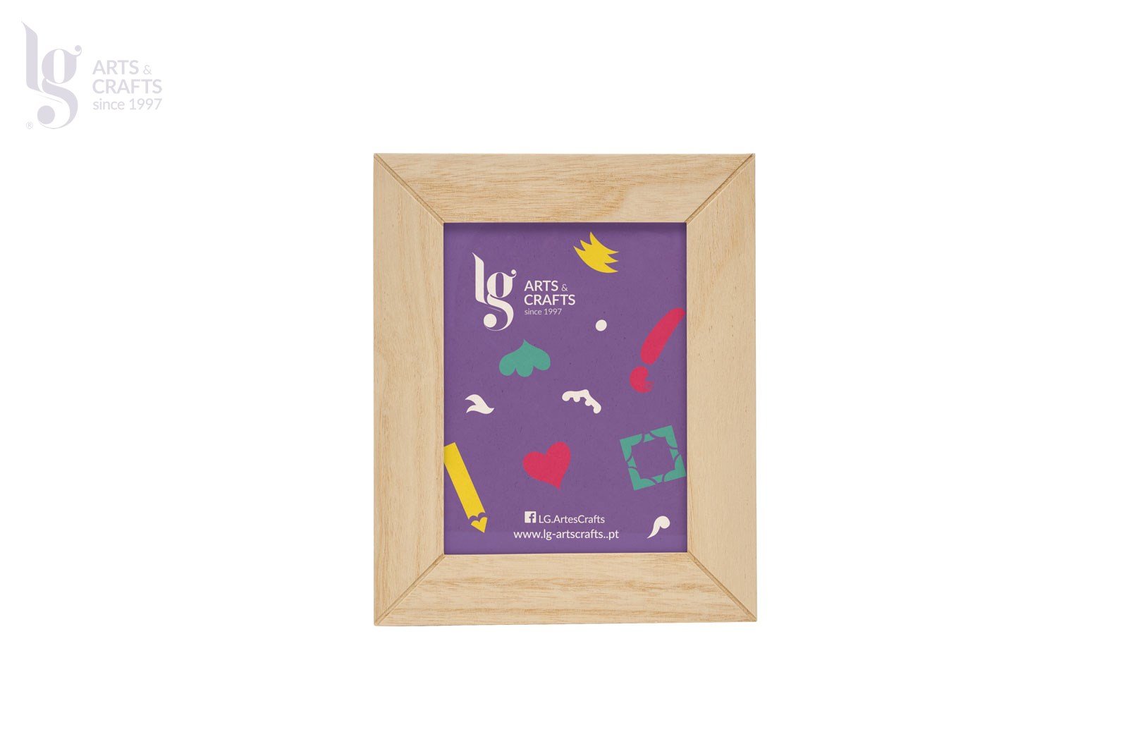 Frame with glass - 27 x 22 x 1.2