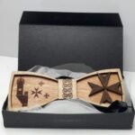 Wooden Bow Tie - Malta Theme