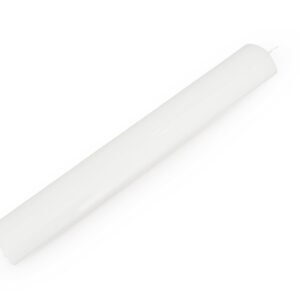 CANDLE BAPTISM OVAL 4.5X32CM WHITE