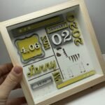 Baby Box Square Frame with Glass - Zebra Theme