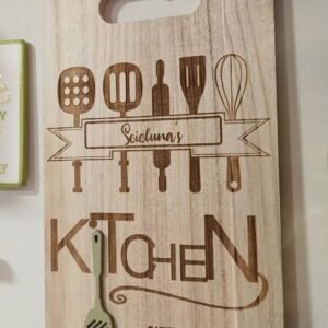 Wooden cutting board - Kitchen including family surname