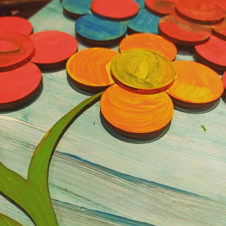 Paint Your Own Wooden Crafts - Flowers - Image 3