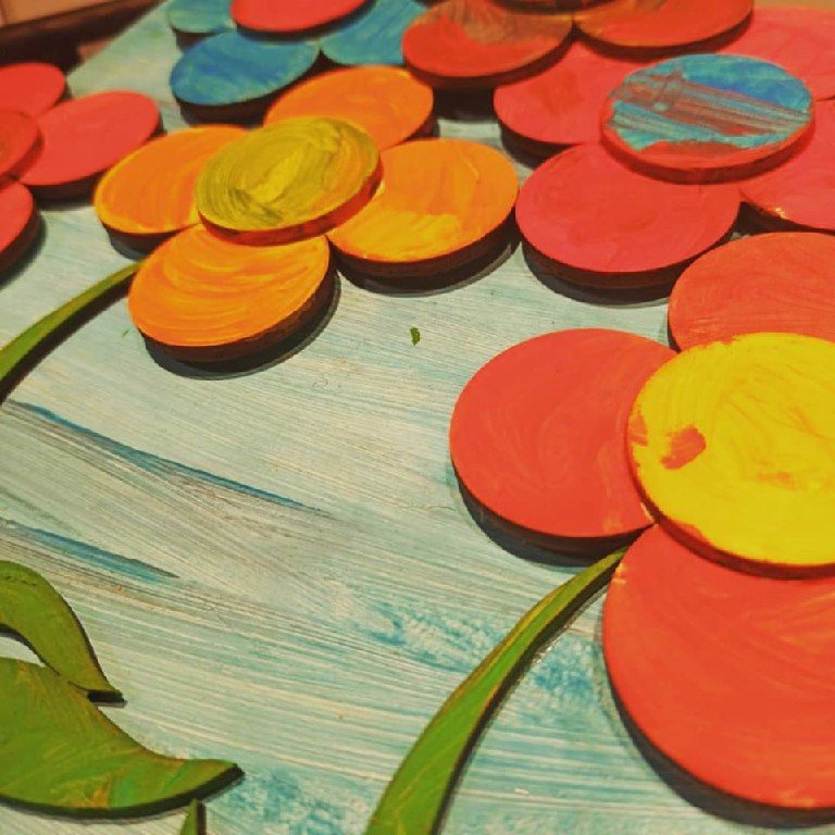Paint Your Own Wooden Crafts - Flowers - Image 4