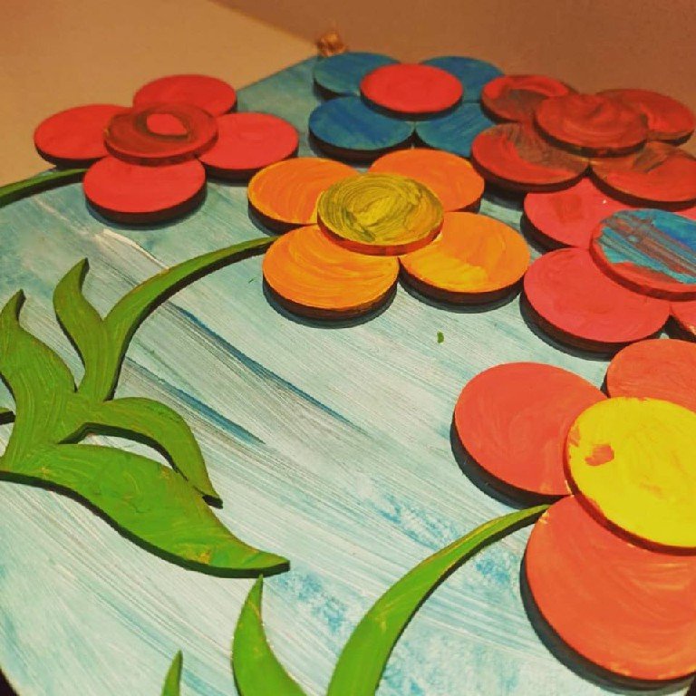 Paint Your Own Wooden Crafts - Flowers - Image 10