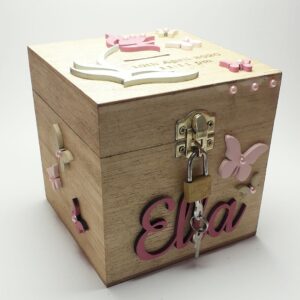 Money box with lock - Nature Theme