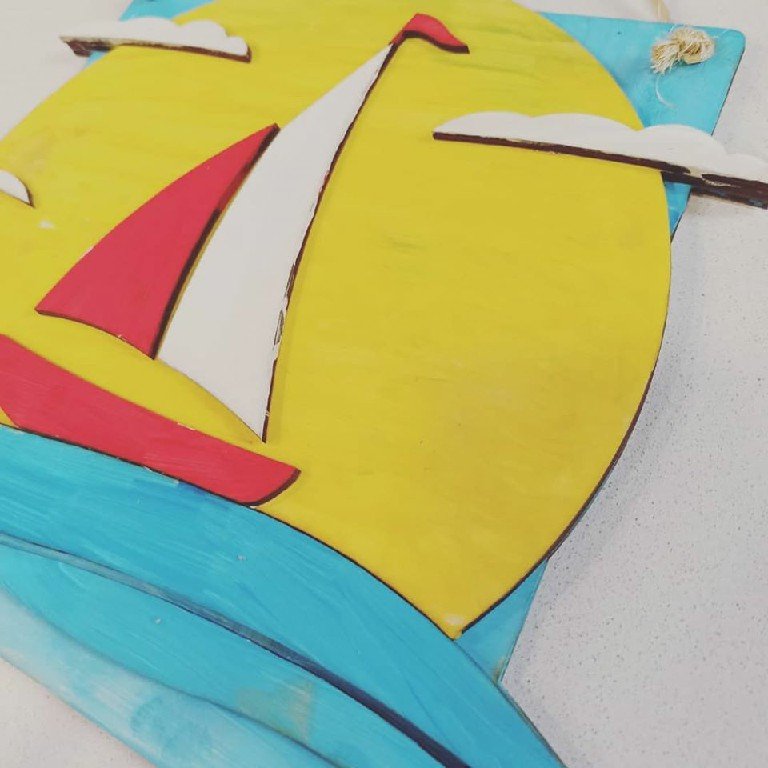 Paint Your Own Wooden Crafts - Sailing - Image 3