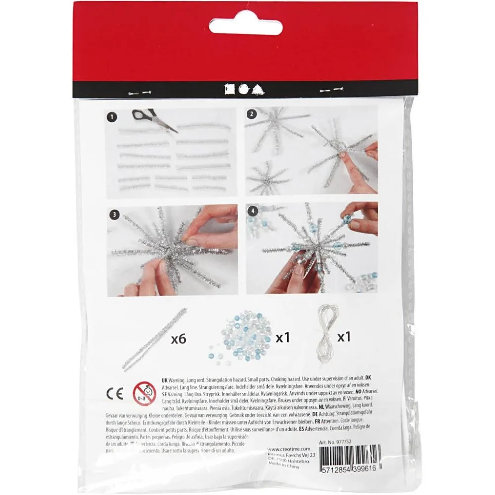 Mini Craft Kit - snowflakes - Image 2