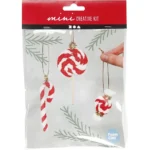 Mini Craft Kit - Christmas candy cane hanging decoration