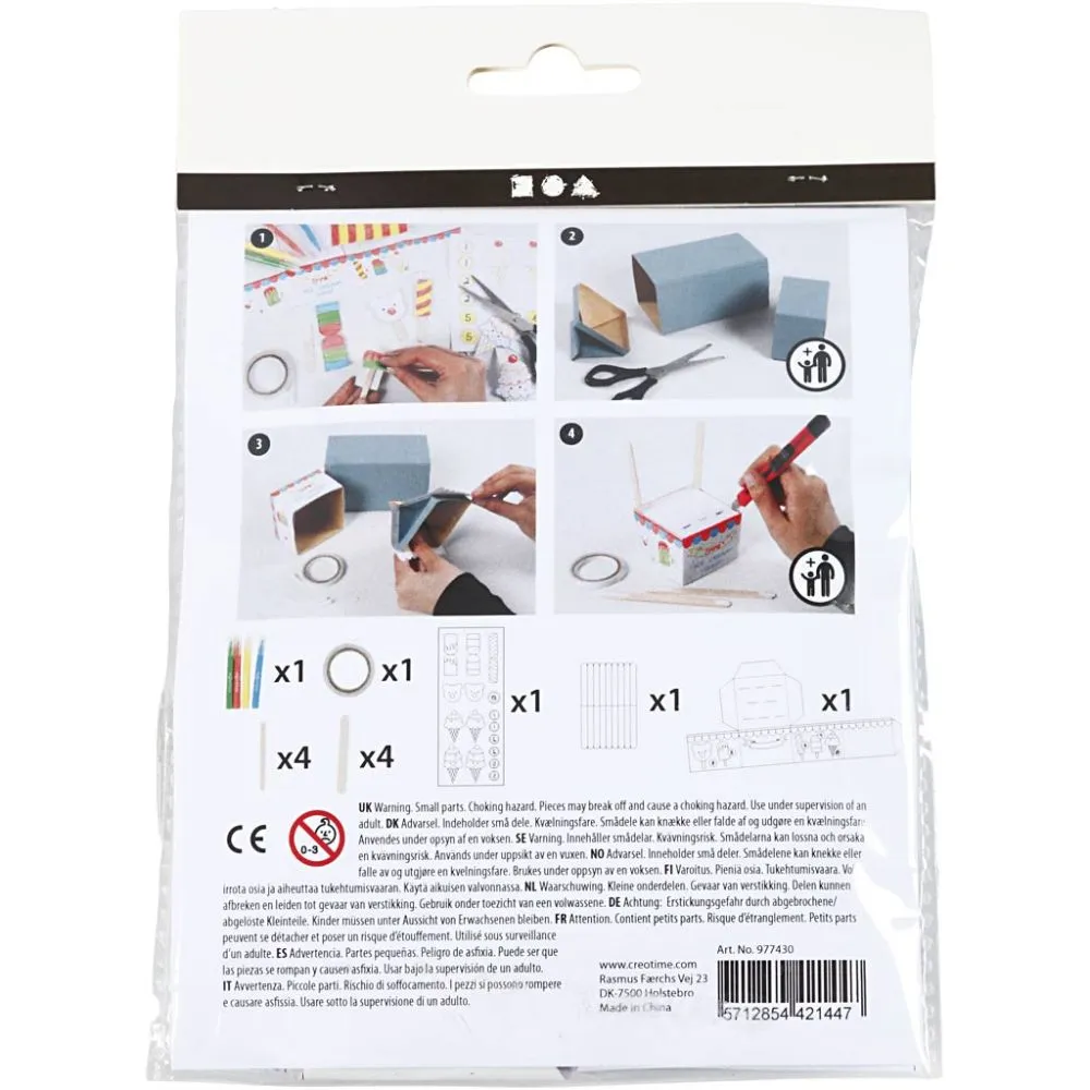 Mini Craft Kit - Milk carton ice cream parlour - Image 2