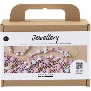 Mini Craft Mix Jewellery, pastel colours, 1 pack