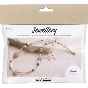 Mini Craft Kit Jewellery, Chunky Necklace, rose