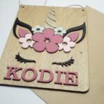 Wooden Card - Unicorn Theme