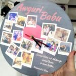 Personalized Wooden Clock - With Photos